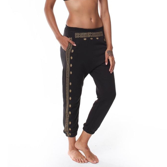 Spiritual Gangster Lotus Pattern Harem Sweatpant - Picture 1 of 7